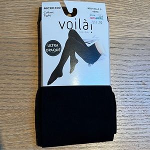 Black Opaque Microfibre Tights